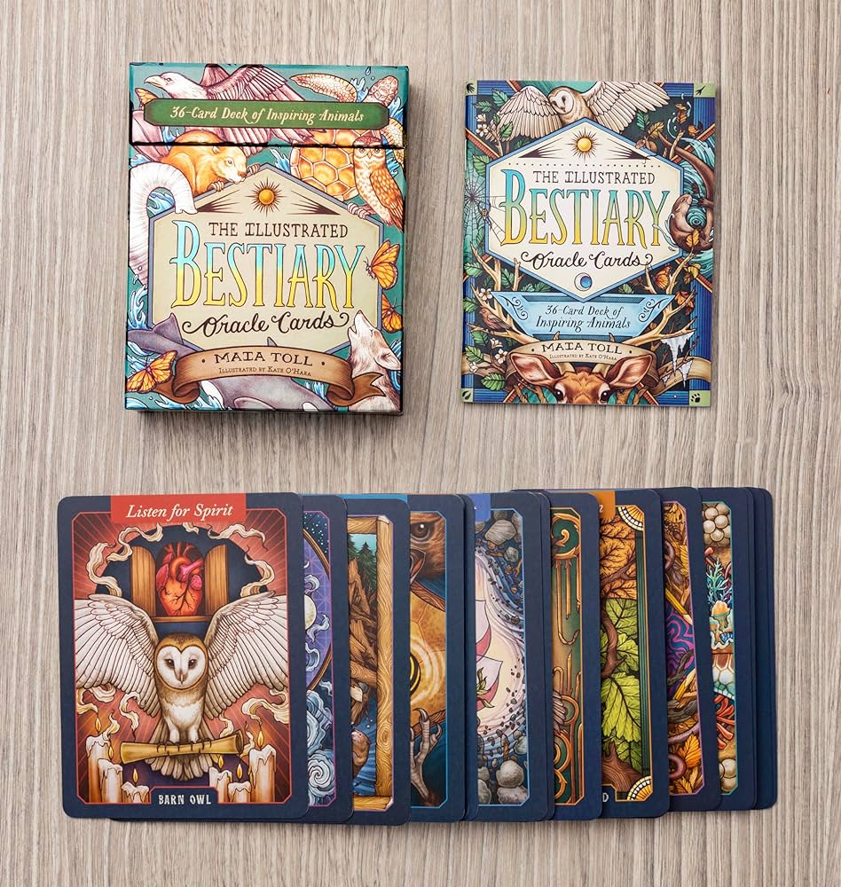 Illustrated Bestiary Oracle Cards